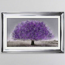 Load image into Gallery viewer, Ultra Violet Blossom Tree Framed Wall Art
