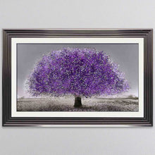 Load image into Gallery viewer, Ultra Violet Blossom Tree Framed Wall Art
