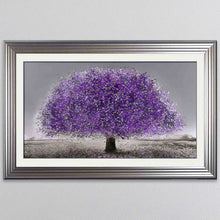 Load image into Gallery viewer, Ultra Violet Blossom Tree Framed Wall Art
