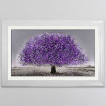 Load image into Gallery viewer, Ultra Violet Blossom Tree Framed Wall Art
