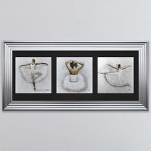 Load image into Gallery viewer, Ballerina Triptych Framed Wall Art
