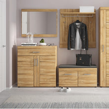 Load image into Gallery viewer, Cortina 2 door shoe cabinet in Grandson Oak
