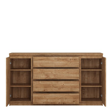 Load image into Gallery viewer, Fribo 2 door 4 drawer wide sideboard in Oak
