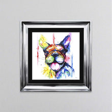 Load image into Gallery viewer, Multicoloured French Bulldog Framed Wall Art
