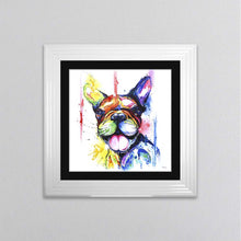 Load image into Gallery viewer, Multicoloured French Bulldog Framed Wall Art
