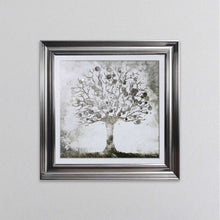 Load image into Gallery viewer, Silver Money Tree Framed Wall Art
