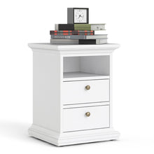 Load image into Gallery viewer, Paris Bedside 2 Drawers in White
