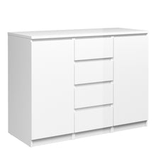 Load image into Gallery viewer, Naia Sideboard - 4 Drawers 2 Doors in White High Gloss
