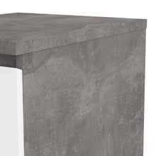 Load image into Gallery viewer, Naia Bedside - 3 Drawers in Concrete and White High Gloss
