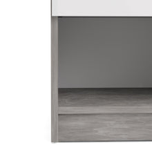 Load image into Gallery viewer, Naia Bedside - 1 Drawer 1 Shelf in Concrete and White High Gloss
