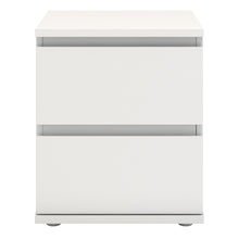 Load image into Gallery viewer, Nova Bedside 2 Drawer in White
