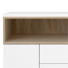 Load image into Gallery viewer, Roomers Sideboard 3 Drawers 3 Doors in White and Oak
