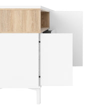 Load image into Gallery viewer, Roomers Sideboard 3 Drawers 3 Doors in White and Oak
