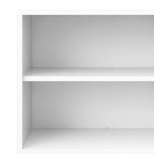 Load image into Gallery viewer, Prima Bookcase 4 Shelves with 2 Drawers and 2 Doors in White
