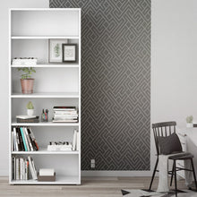 Load image into Gallery viewer, Prima Bookcase 5 Shelves in White
