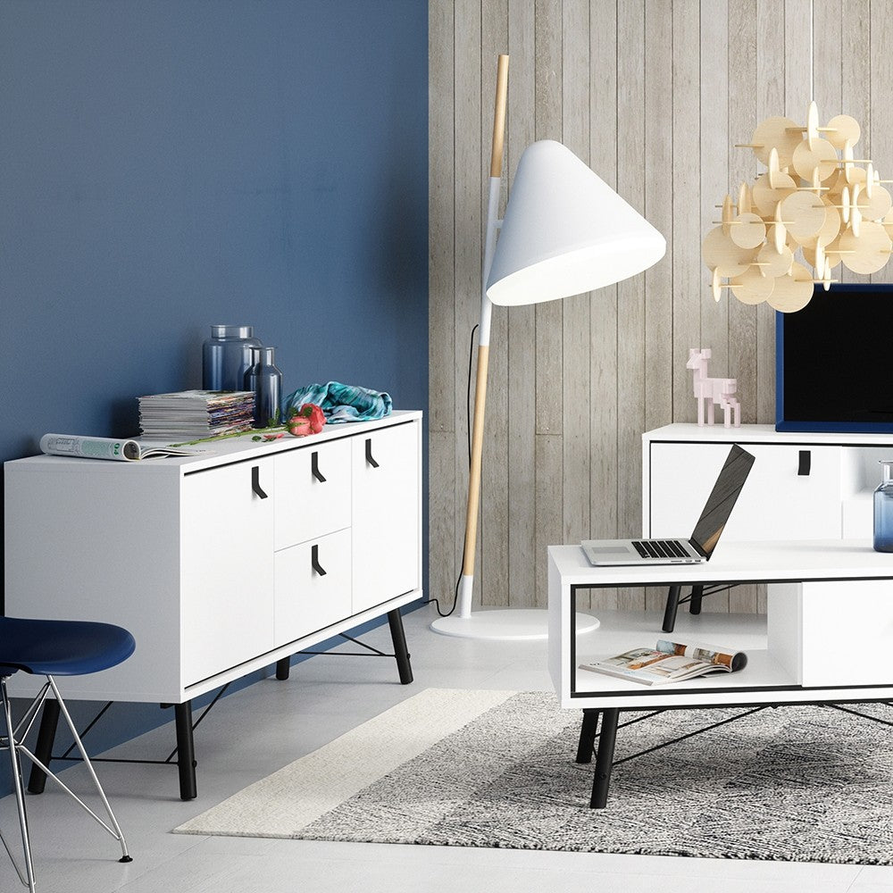 Ry Sideboard 2 doors + 2 drawers in Matt White