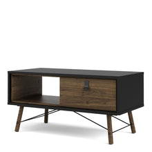 Load image into Gallery viewer, Ry Coffee table with 1 drawer in Matt Black Walnut
