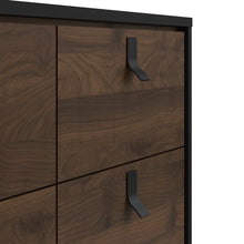 Load image into Gallery viewer, Ry Double chest of drawers 6 drawers in Matt Black Walnut
