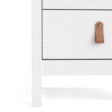 Load image into Gallery viewer, Barcelona Bedside Table 2 drawers in White
