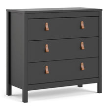 Load image into Gallery viewer, Barcelona Chest 3 drawers in Matt Black
