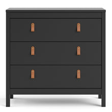 Load image into Gallery viewer, Barcelona Chest 3 drawers in Matt Black
