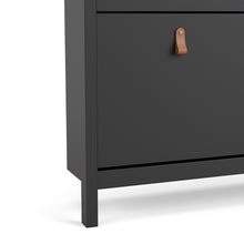 Load image into Gallery viewer, Barcelona Shoe cabinet 4 compartments in Matt Black
