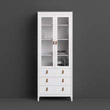 Load image into Gallery viewer, Barcelona China cabinet 2 doors w/glass + 3 drawers in White
