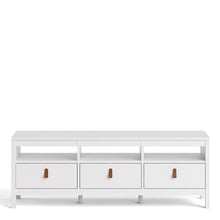 Load image into Gallery viewer, Barcelona Tv-unit 3 drawers in White
