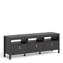 Load image into Gallery viewer, Barcelona Tv-unit 3 drawers in Matt Black
