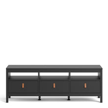 Load image into Gallery viewer, Barcelona Tv-unit 3 drawers in Matt Black
