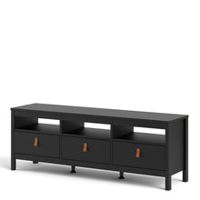 Load image into Gallery viewer, Barcelona Tv-unit 3 drawers in Matt Black
