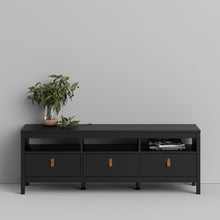 Load image into Gallery viewer, Barcelona Tv-unit 3 drawers in Matt Black
