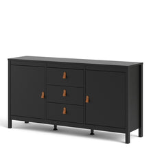 Load image into Gallery viewer, Barcelona Sideboard 2 doors + 3 drawers in Matt Black
