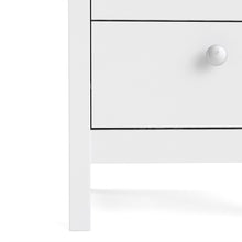 Load image into Gallery viewer, Madrid Bedside Table 2 drawers in White
