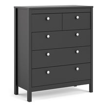 Load image into Gallery viewer, Madrid Chest 3+2 drawers in Matt Black
