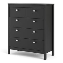 Load image into Gallery viewer, Madrid Chest 3+2 drawers in Matt Black
