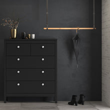 Load image into Gallery viewer, Madrid Chest 3+2 drawers in Matt Black
