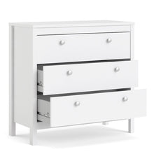 Load image into Gallery viewer, Madrid Chest 3 drawers in White
