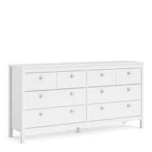 Load image into Gallery viewer, Madrid Double dresser 4+4 drawers in White
