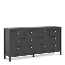 Load image into Gallery viewer, Madrid Double dresser 4+4 drawers in Matt Black
