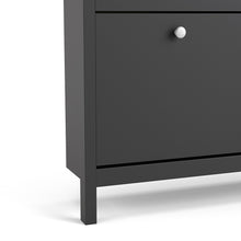 Load image into Gallery viewer, Madrid Shoe cabinet 4 compartments in Matt Black
