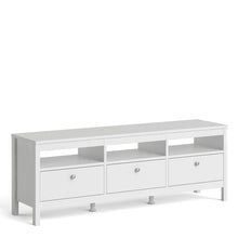 Load image into Gallery viewer, Madrid Tv-unit 3 drawers in White
