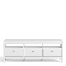 Load image into Gallery viewer, Madrid Tv-unit 3 drawers in White
