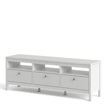 Load image into Gallery viewer, Madrid Tv-unit 3 drawers in White
