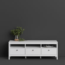 Load image into Gallery viewer, Madrid Tv-unit 3 drawers in White
