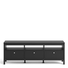 Load image into Gallery viewer, Madrid Tv-unit 3 drawers in Matt Black
