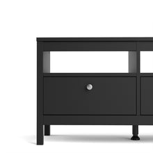 Load image into Gallery viewer, Madrid Tv-unit 3 drawers in Matt Black
