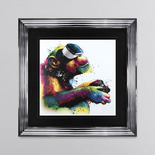 Load image into Gallery viewer, Patrice Murciano Monkey Gamer Framed Wall Art 90*90cm
