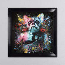 Load image into Gallery viewer, Colour Frenchie Framed Wall Art 90*90cm
