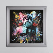 Load image into Gallery viewer, Colour Frenchie Framed Wall Art 90*90cm
